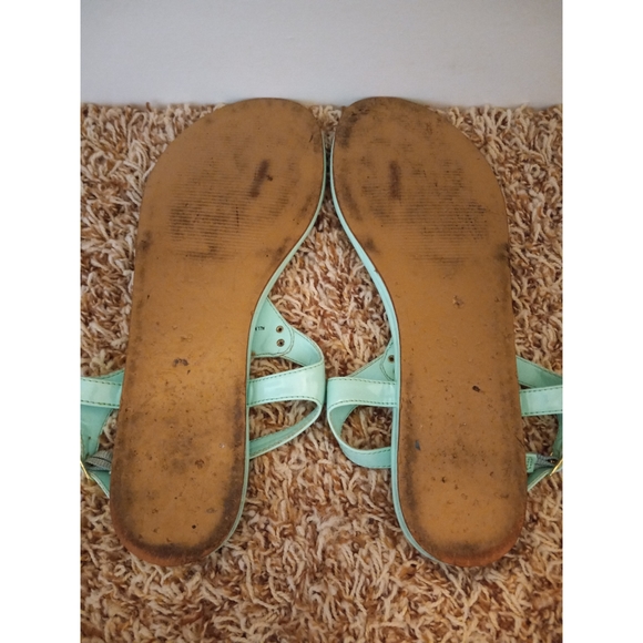 Guess Factory Carmela Mint T-Strap Sandals - Picture 3 of 3